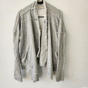 All Saints Women's Open Asymmetrical Drop Shoulder Cardigan Size 8